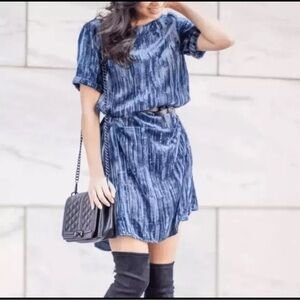 Anthropologie - Floreat - Crushed crinkled Velvet Shift Dress
